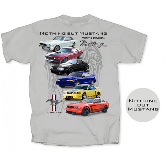 Men's T-Shirt 1964-2012 Mustang collection